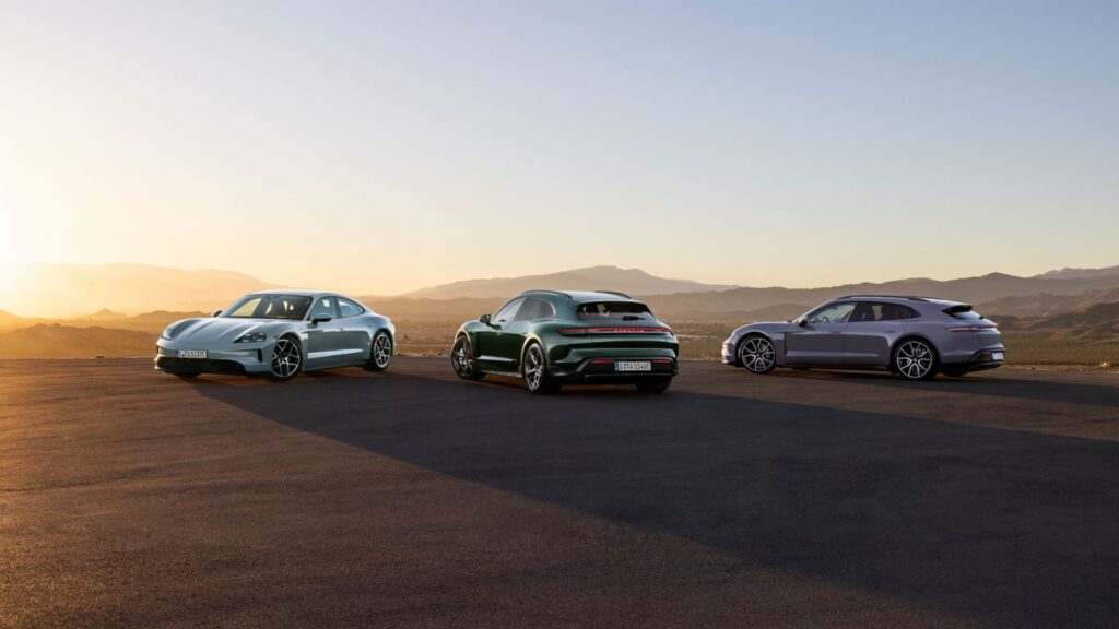 Porsche Taycan Facelift Groupshot